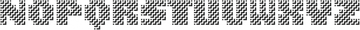 MultiType Maze Stairs Display otf (400) Font LOWERCASE
