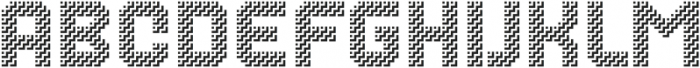 MultiType Maze Stairs otf (400) Font LOWERCASE