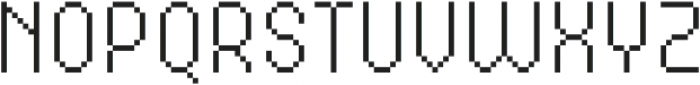 MultiType Pixel Compact Thin SC otf (100) Font LOWERCASE