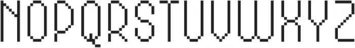 MultiType Pixel Compact Thin otf (100) Font UPPERCASE