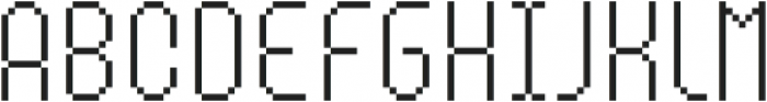 MultiType Pixel Compact Thin otf (100) Font LOWERCASE