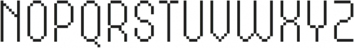 MultiType Pixel Compact Thin otf (100) Font LOWERCASE