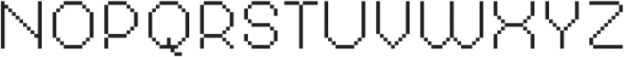 MultiType Pixel Narrow Thin SC otf (100) Font UPPERCASE