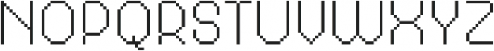 MultiType Pixel Narrow Thin otf (100) Font UPPERCASE