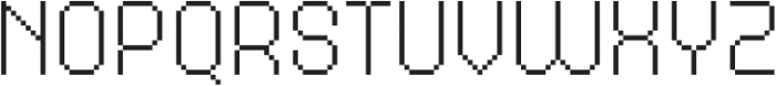 MultiType Pixel Narrow Thin otf (100) Font LOWERCASE