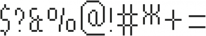 MultiType Pixel Slender SC otf (400) Font OTHER CHARS