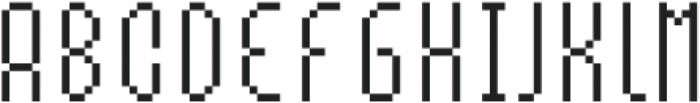 MultiType Pixel Slender SC otf (400) Font LOWERCASE