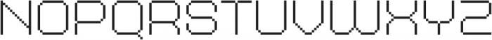 MultiType Pixel WIde Thin otf (100) Font LOWERCASE