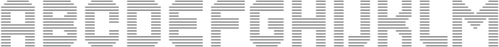 MultiType Rows Regular 3 otf (400) Font LOWERCASE