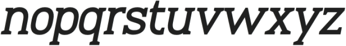 Multigenum-BoldItalic otf (700) Font LOWERCASE