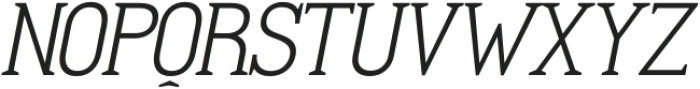 Multigenum Light Italic otf (300) Font UPPERCASE