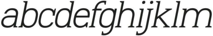 Multigenum Light Italic otf (300) Font LOWERCASE