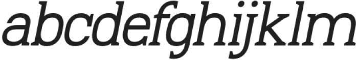 Multigenum Medium Italic otf (500) Font LOWERCASE