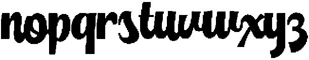 Munchy otf (400) Font LOWERCASE
