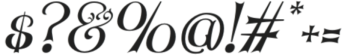 Mundley Italic otf (400) Font OTHER CHARS