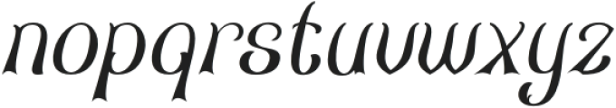 Mundley Italic otf (400) Font LOWERCASE
