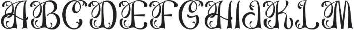 Mundley Regular otf (400) Font UPPERCASE
