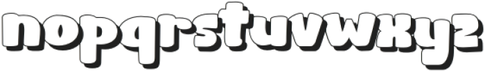 Munfon Reguler Shadow otf (400) Font LOWERCASE