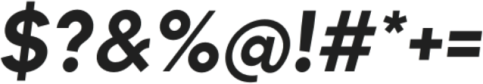 Munika Bold Italic otf (700) Font OTHER CHARS