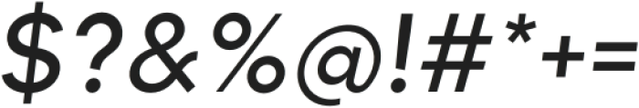 Munika Medium Italic otf (500) Font OTHER CHARS