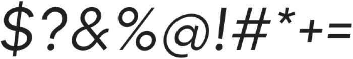 Munika Regular Italic otf (400) Font OTHER CHARS