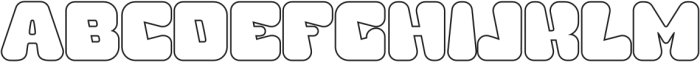 Mupen Outline otf (400) Font LOWERCASE