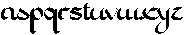 Muqodimah Regular otf (400) Font LOWERCASE