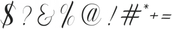 Murchison Script Regular otf (400) Font OTHER CHARS