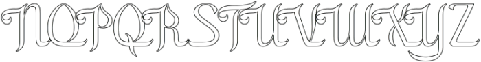 Mushafa Outline otf (400) Font UPPERCASE