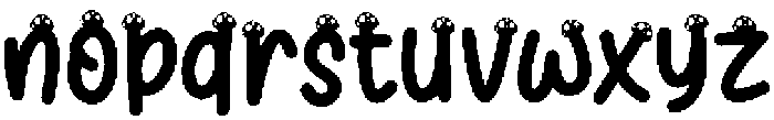 Mushroom Regular otf (400) Font LOWERCASE