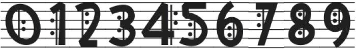 Music Note Five otf (400) Font OTHER CHARS