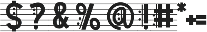 Music Note Five otf (400) Font OTHER CHARS