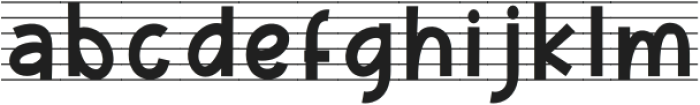 Music Note Four otf (400) Font LOWERCASE