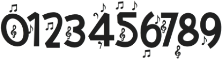 Music Note Six otf (400) Font OTHER CHARS