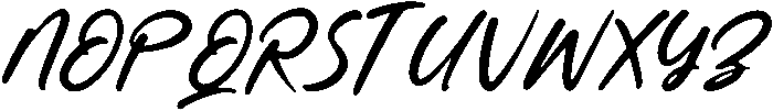 Muslyne Lettavella otf (400) Font UPPERCASE