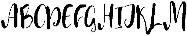 Mustache Regular otf (400) Font UPPERCASE