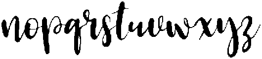 Mustache Regular otf (400) Font LOWERCASE