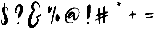 Mustache otf (400) Font OTHER CHARS