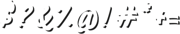 Mustank Script (Shadow) otf (400) Font OTHER CHARS