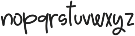 Mustard Mango otf (400) Font LOWERCASE