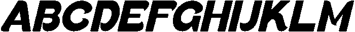 Mustreal Italic otf (400) Font UPPERCASE