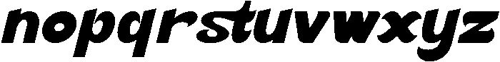 Mustreal Italic otf (400) Font LOWERCASE