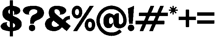 Mustreal otf (400) Font OTHER CHARS