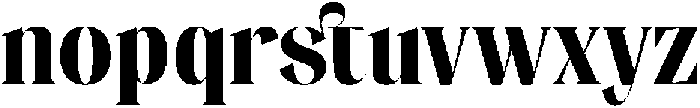 Musty Relax otf (400) Font LOWERCASE