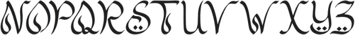 Mutafa'il otf (400) Font UPPERCASE