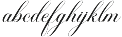 MutiaraCalligraphy-Regular otf (400) Font LOWERCASE