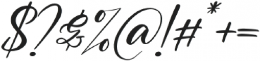 Muttiara Pagi Italic otf (400) Font OTHER CHARS
