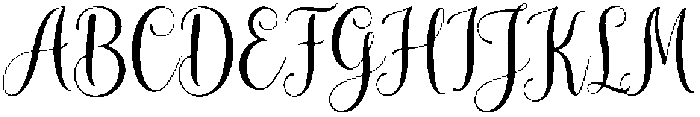 mudhisa script Regular otf (400) Font UPPERCASE