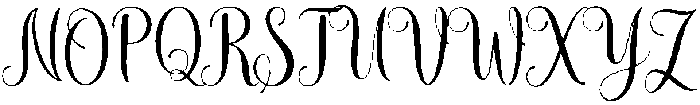 mudhisa script Regular otf (400) Font UPPERCASE