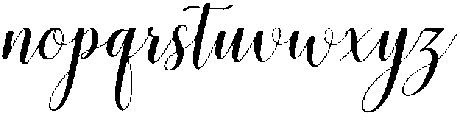 mudhisa slant Regular otf (400) Font LOWERCASE